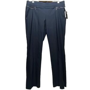 Violets & Roses Pants Women's 18W Navy Ruthy Zipper Bootcut Elastic Waist NWT